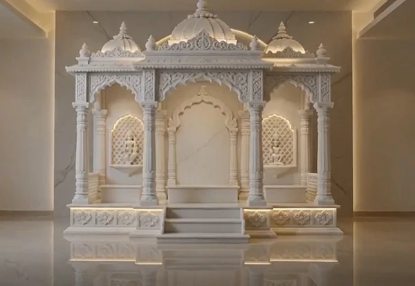 White marble temple design