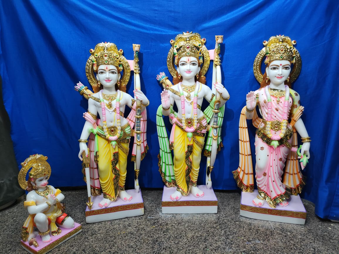 Ram Darbar with Hanuman Ji Statue
