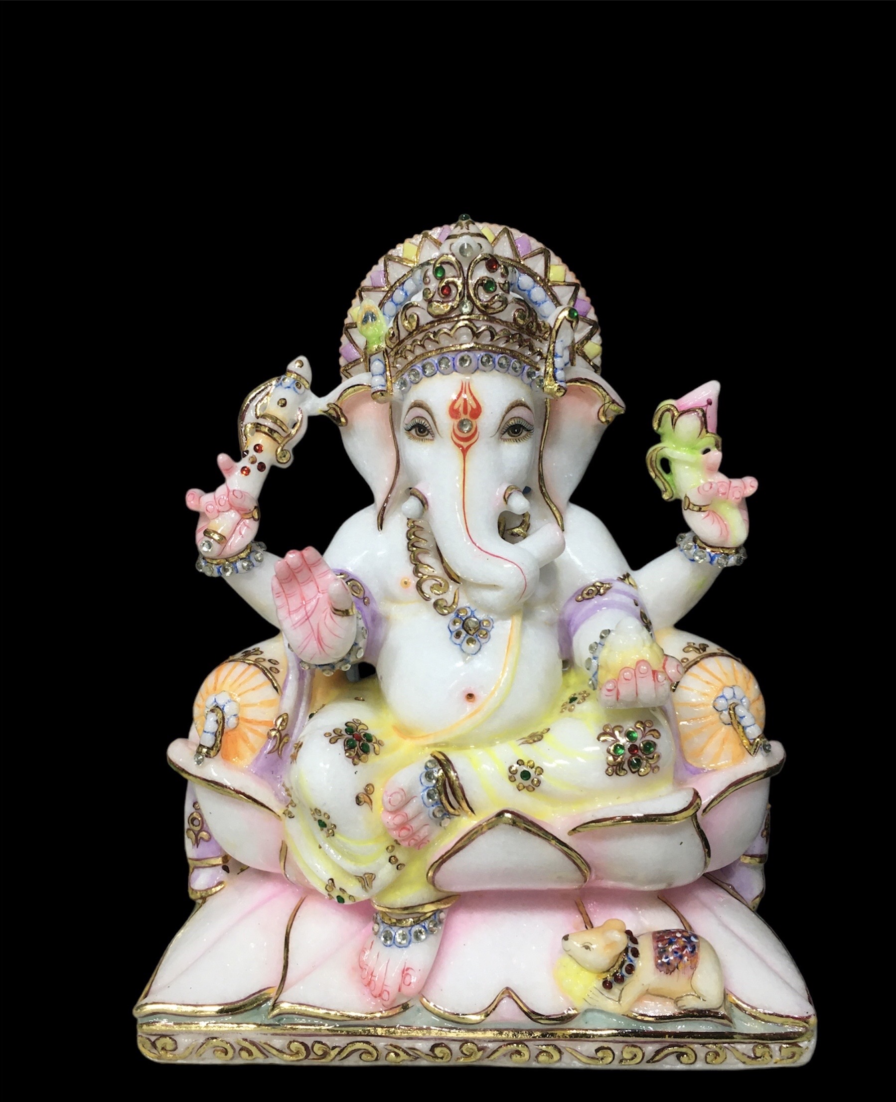 Decorative Multicolor Ganesh Statue