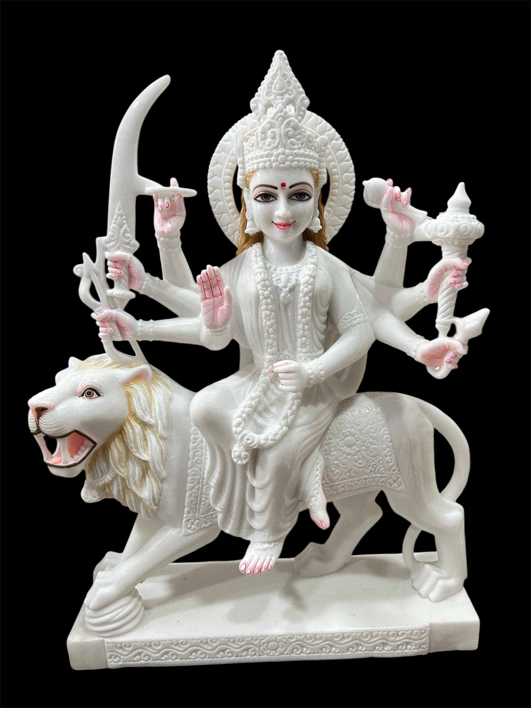 White Marble Durga Mata Statue