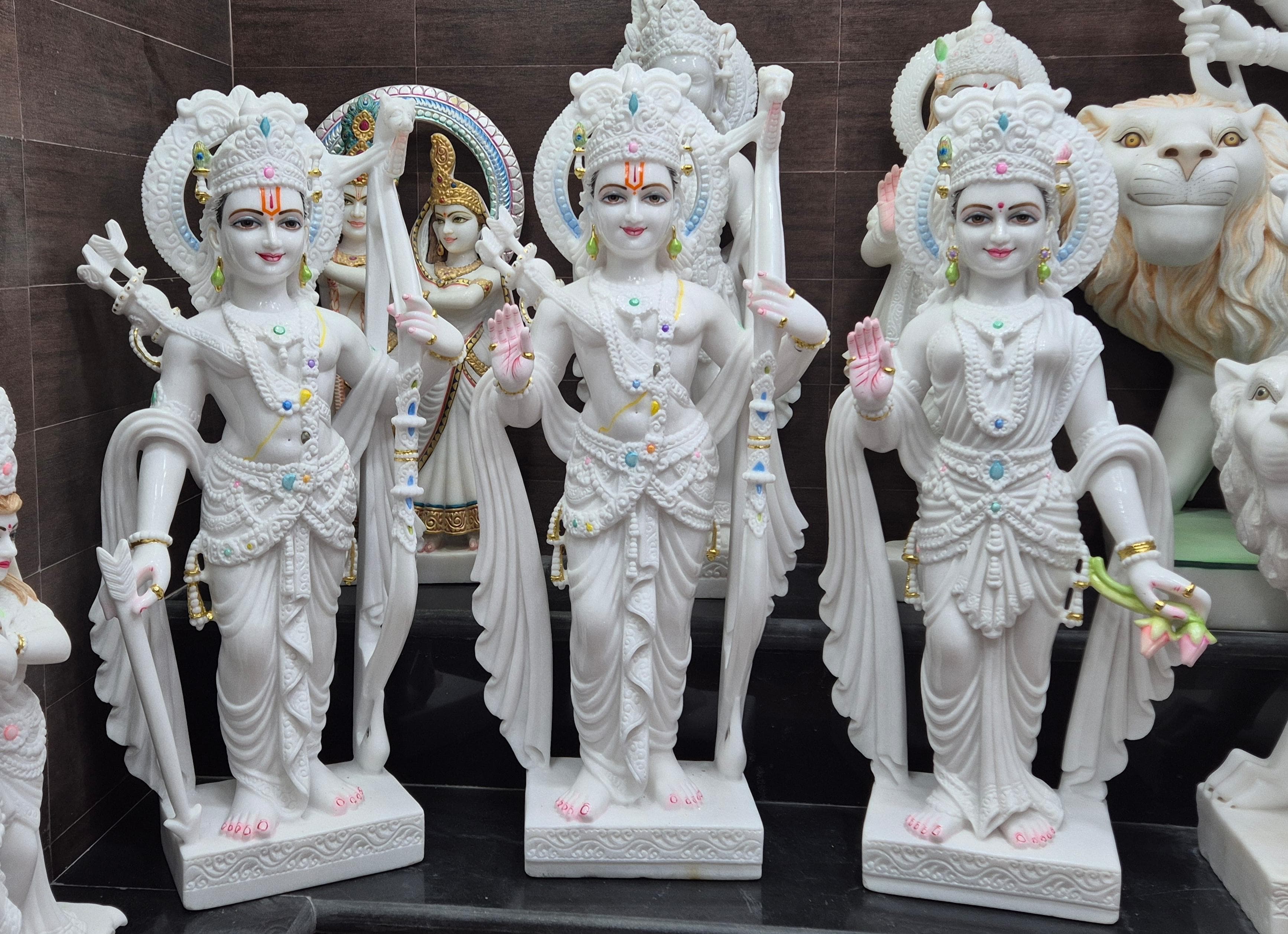 White Ram Darbar Statue