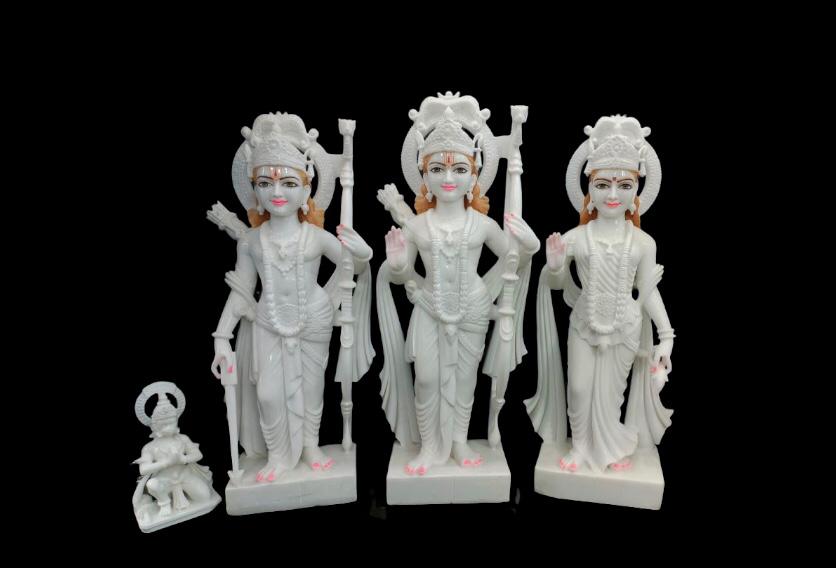 Ram Darbar with Hanuman Statue